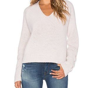 WRAP waffle knit ivory v neck sweater size 4